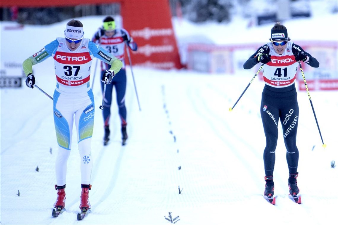 Eva Urevc in Miha Šimenc obstala v četrtfinalu sprinta 