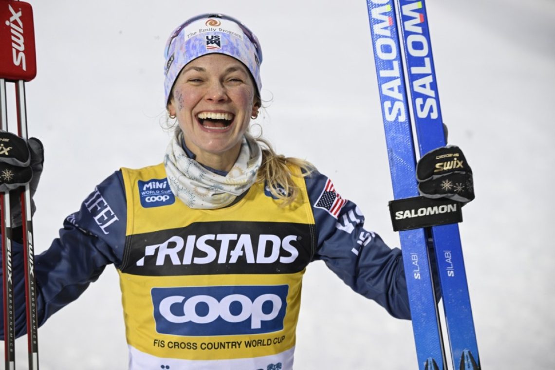 Jessie Diggins zanesljiva zmagovalka na 10 km, Mandeljc 34.