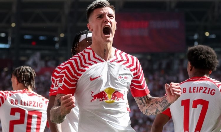 Šeško z dvema goloma pomagal Leipzigu do visoke zmage 