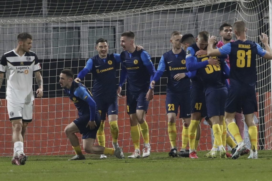 Nogometaši Celja v prvi tekmi osmine finala konferenčne lige premagali Lugano z 1:0