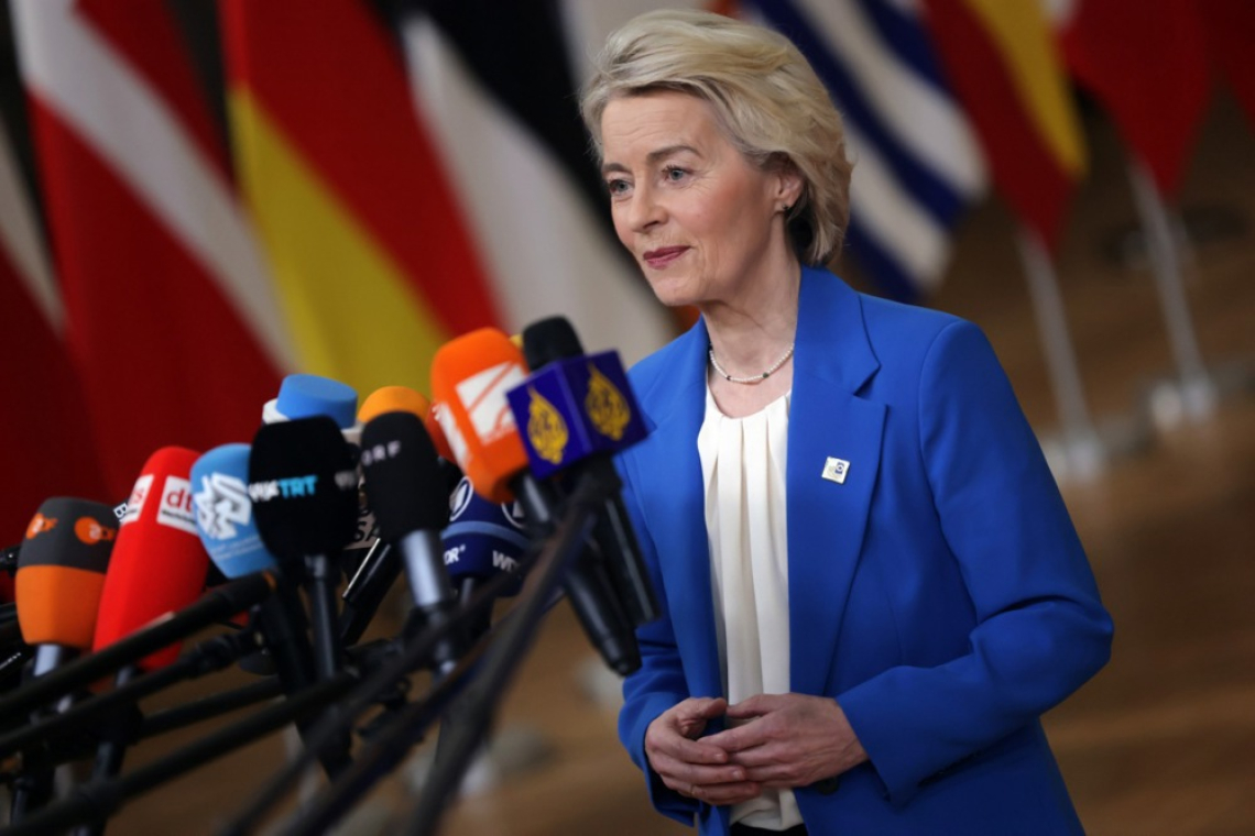 Von der Leyen napovedala dogovor o financiranju Ukrajine pred koncem vrha
