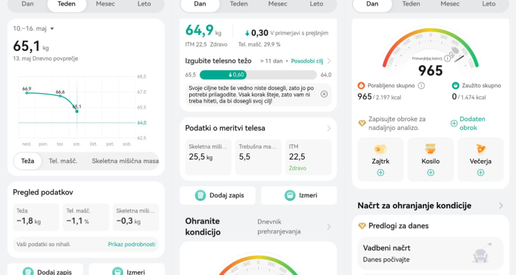 Huawei Health+ za bolj zdrave navade in učinkovitejšo vadbo